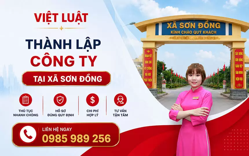 Thành lập công ty tại Xã Sơn Đồng 1 Thành lập công ty tại Xã Sơn Đồng